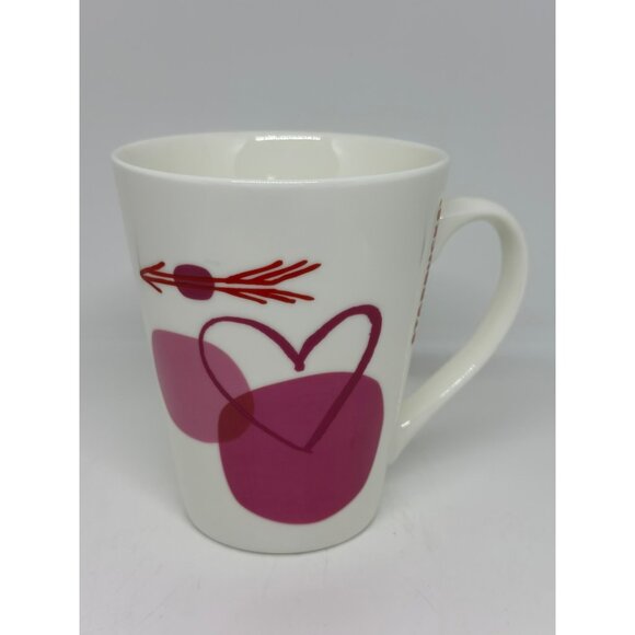 Starbucks 2016 Valentine’s Day Love & Light Mug Heart & Arrow Coffee Cup 4"x4.5" - Picture 2 of 7